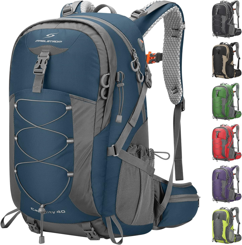 40L Waterproof Hiking Backpack Camping Travel Daypack Blue11