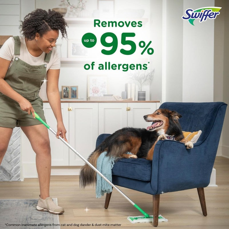 2 in 1 Sweeper Kit for Dry & Wet Floor Cleaning with Cloths Included2