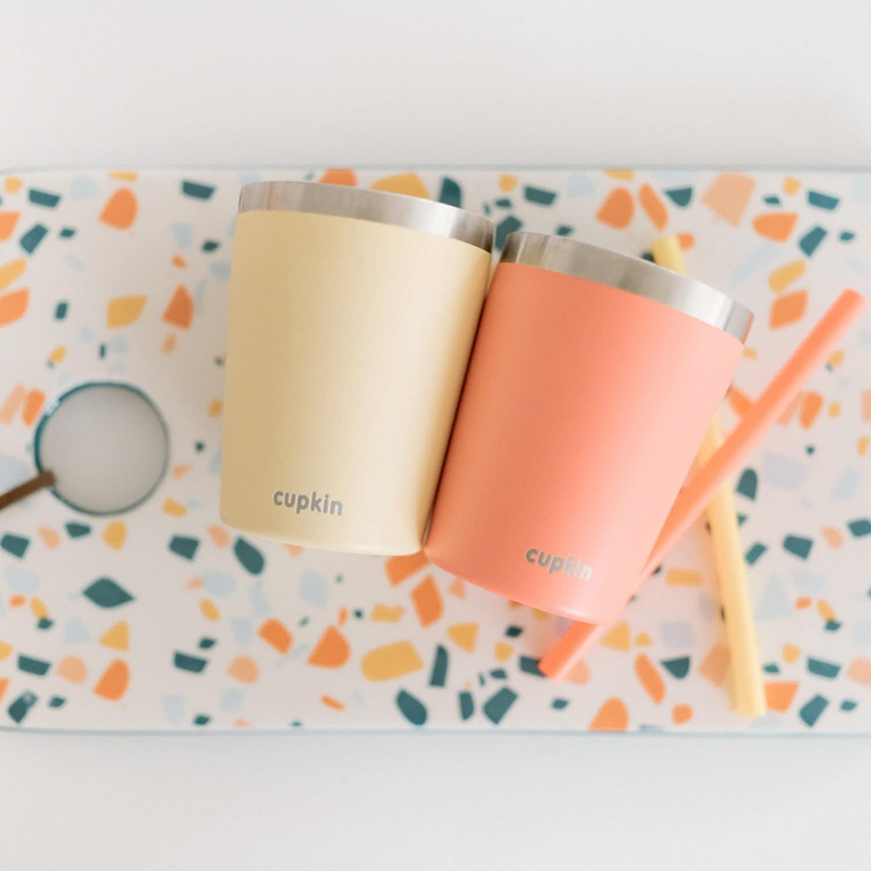 8oz Kids Stainless Steel Tumbler Cup Set 2 Stackable Straw Cups7