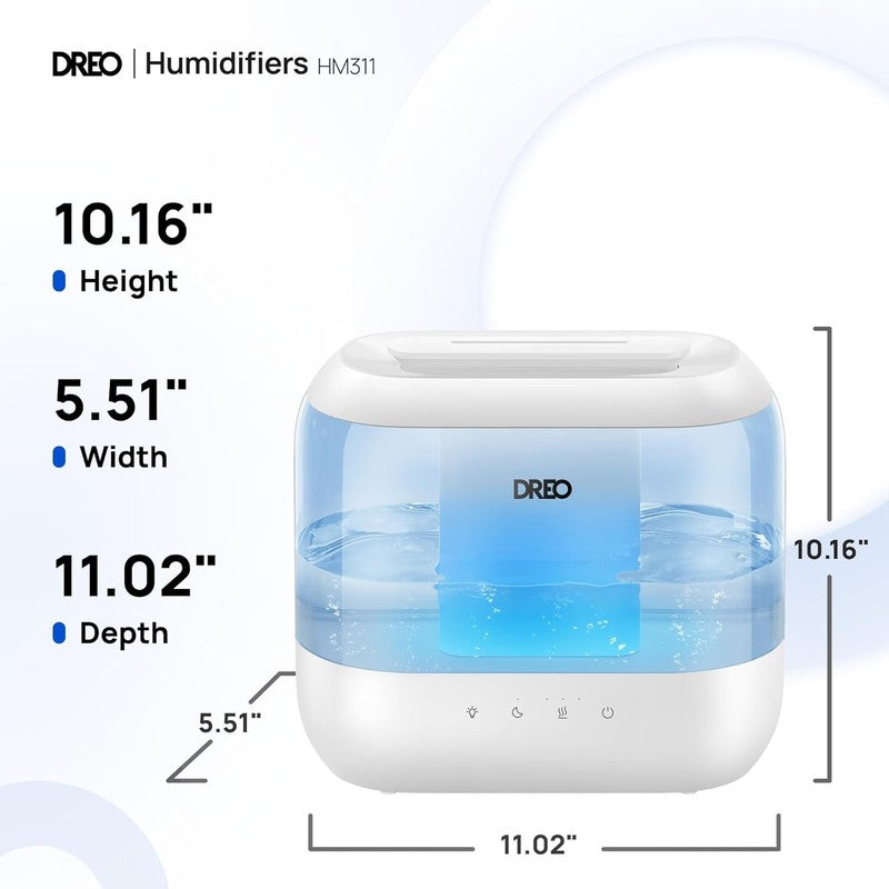 Humidifier 4L Top Fill Cool Mist w/ Diffuser Nightlight for Home Baby Room7