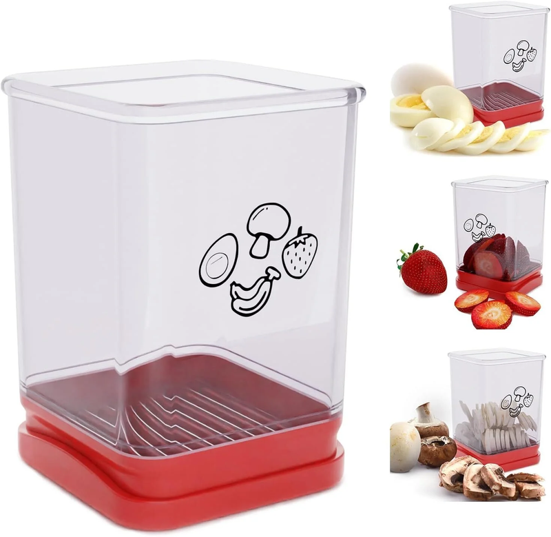 Fruit Slicer Cup, Speed Cutter for Strawberry Banana Grape Egg, Stainless Steel 10