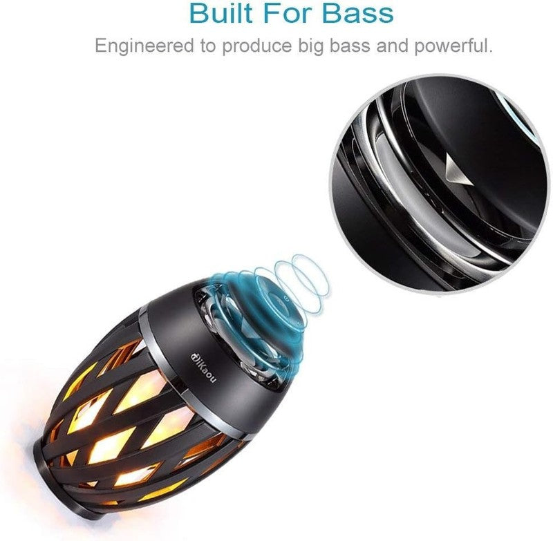 Outdoor Bluetooth Speaker with Torch, Waterproof, BT5.0, HD Audio, Bass Gift3