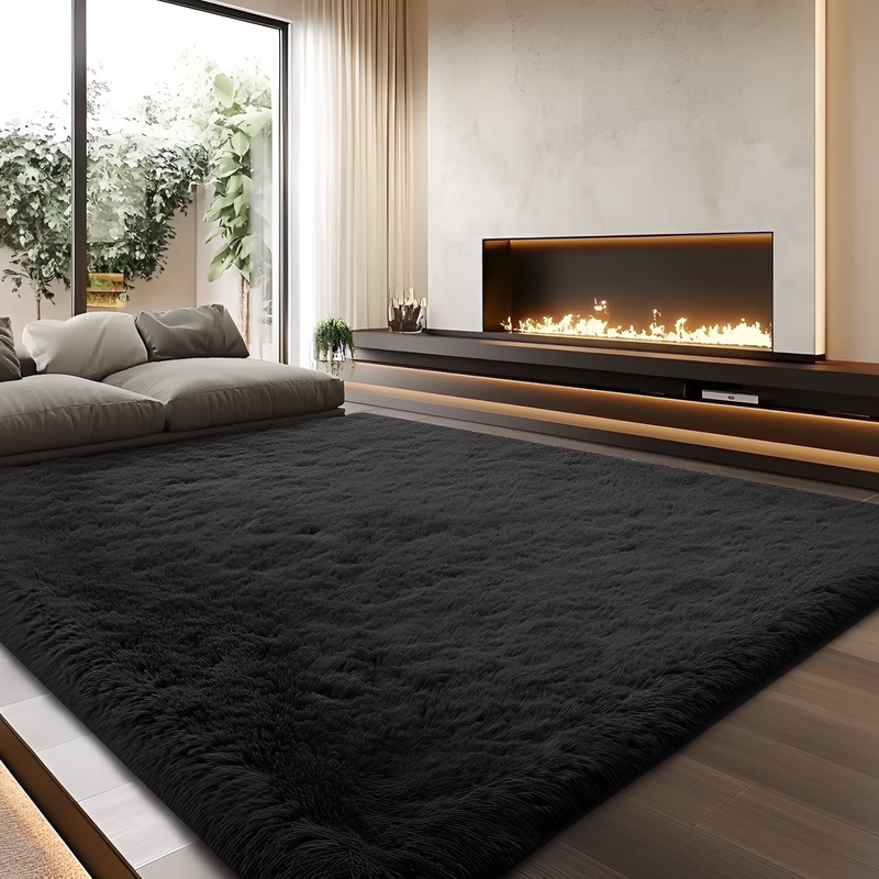Shag Area Rugs, 5Ft X 8Ft Soft Fluffy Indoor Carpet for Living Room Bedroom Deco7