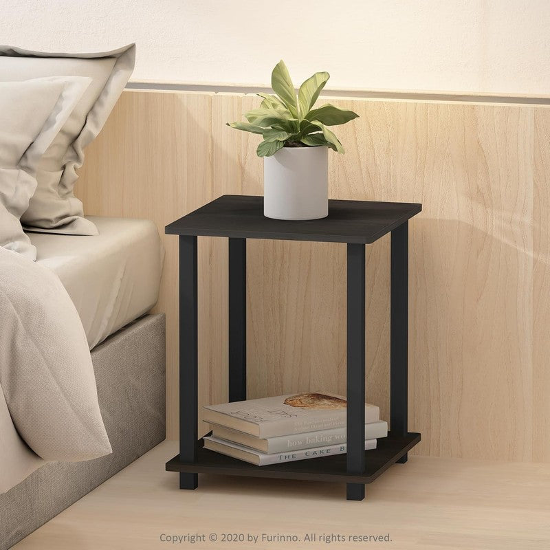 SIMPLISTIC Side Table Set of 2, 2-Tier End Table, Nightstand, Night Stand, Bedsi5