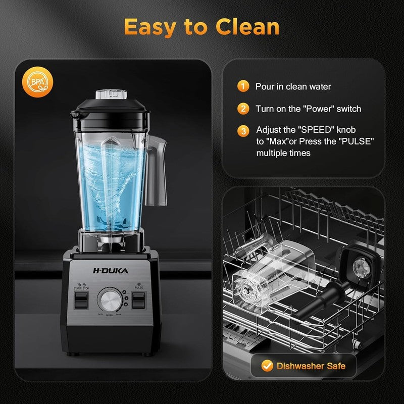 Blender, Countertop Blenders for Kitchen with 64Oz Pitcher, Powerful 25000 PRM B4