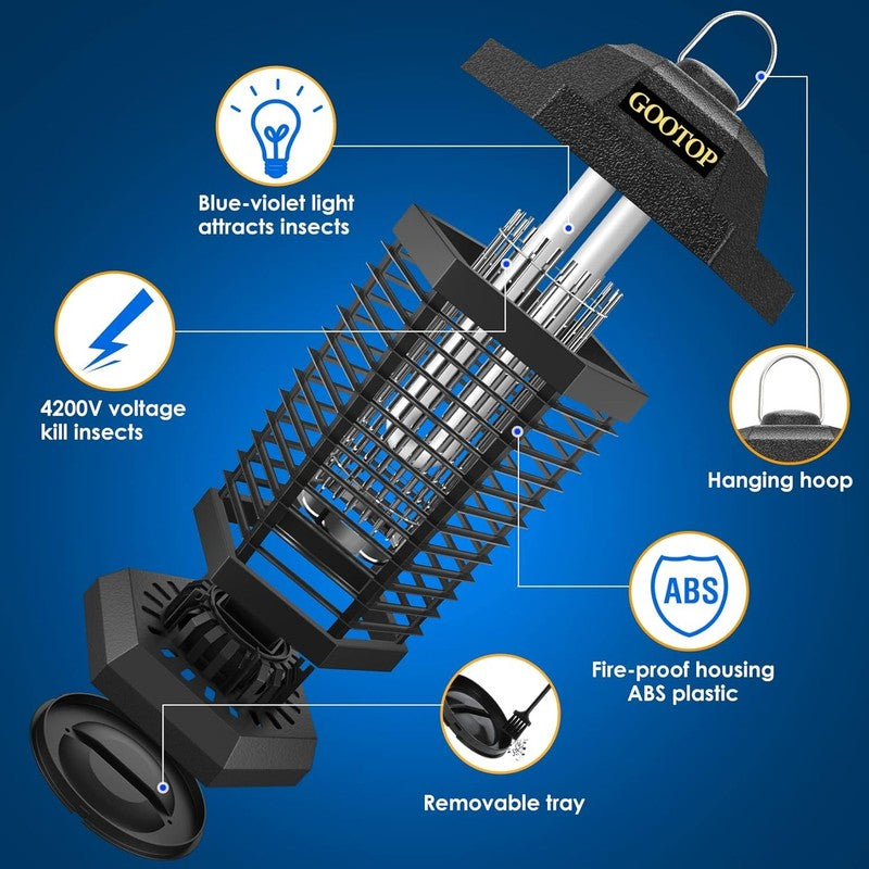 Outdoor Bug Zapper   Powerful Mosquito & Fly Killer, 4200V Electric Trap3