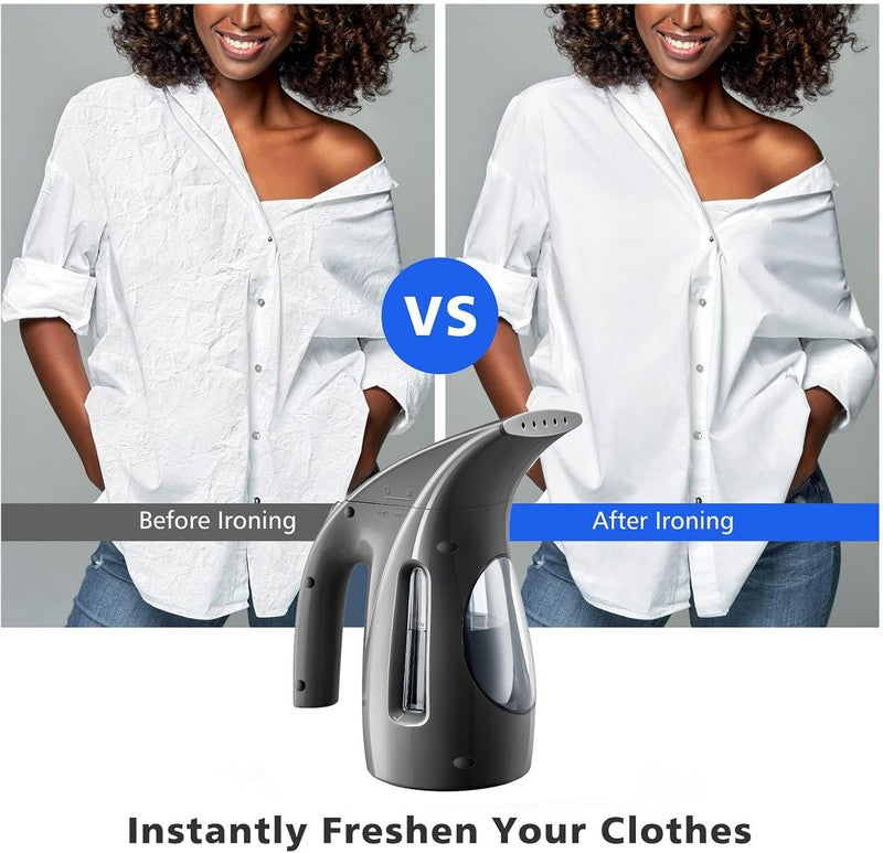 Portable Handheld Clothes Steamer, 700W, 240ml, Wrinkle Remover, Black2