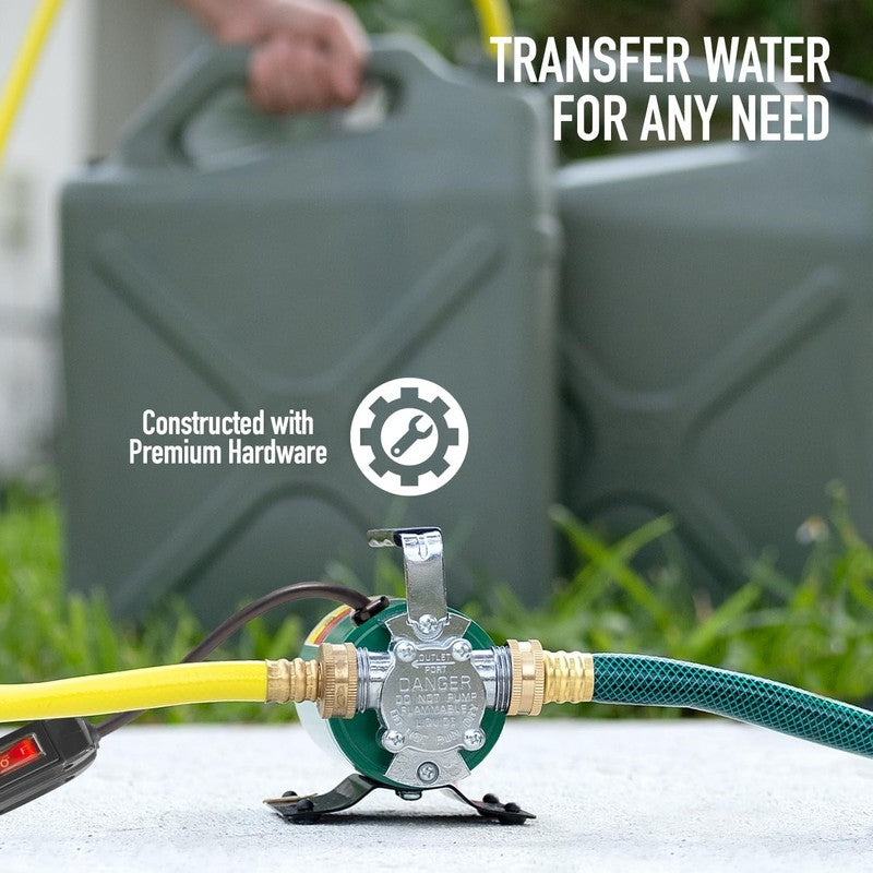 Water Transfer Pump, 115V 330 Gallon per Hour   Portable Electric Utility Pump w4