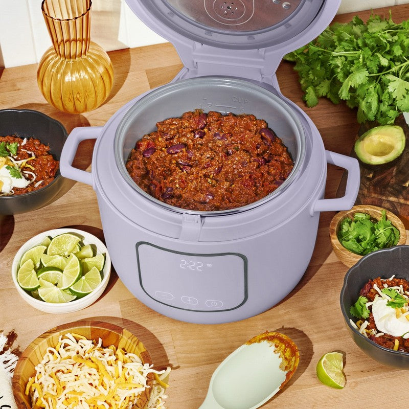 Drew Barrymore Evergood 14-Cup Rice & Grain Cooker Ceramic Nonstick Lavender8