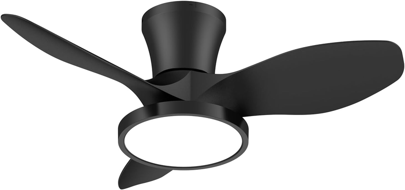 Quiet Ceiling Fan with LED Light DC Motor 32 Inch Large Air Volume Remote Contro10