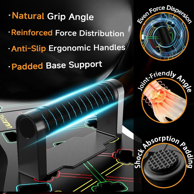 36-in-1 Push Up Board Home Gym w/ Ab Roller Resistance Bands Foldable4