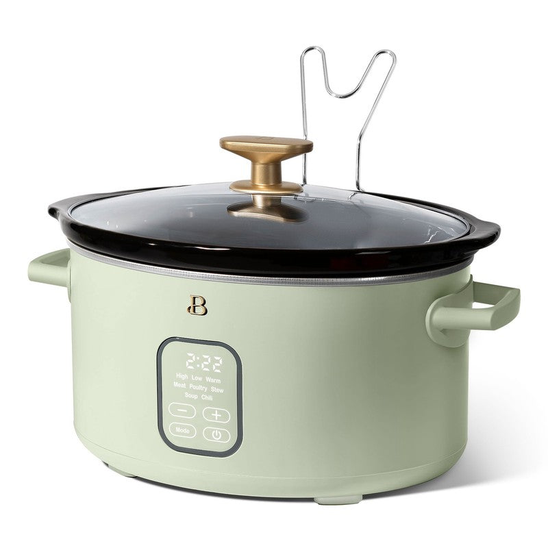 6 Qt Programmable Slow Cooker, Sage Green by Drew Barrymore9