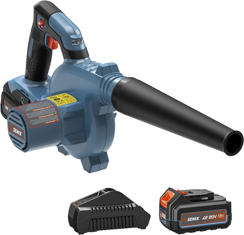 20V Cordless Leaf Blower, Electric Blowers with Brushless Motor, 3 Variable Spee0