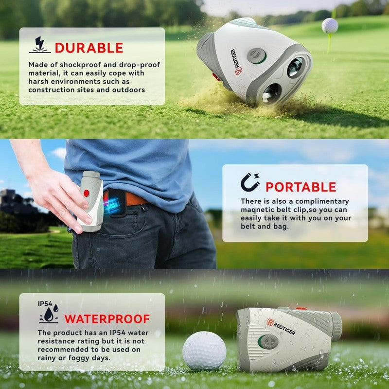 Laser Golf Range Finder, 7X Magnification Clear View 1200 Yards Laser Hunting Ra3