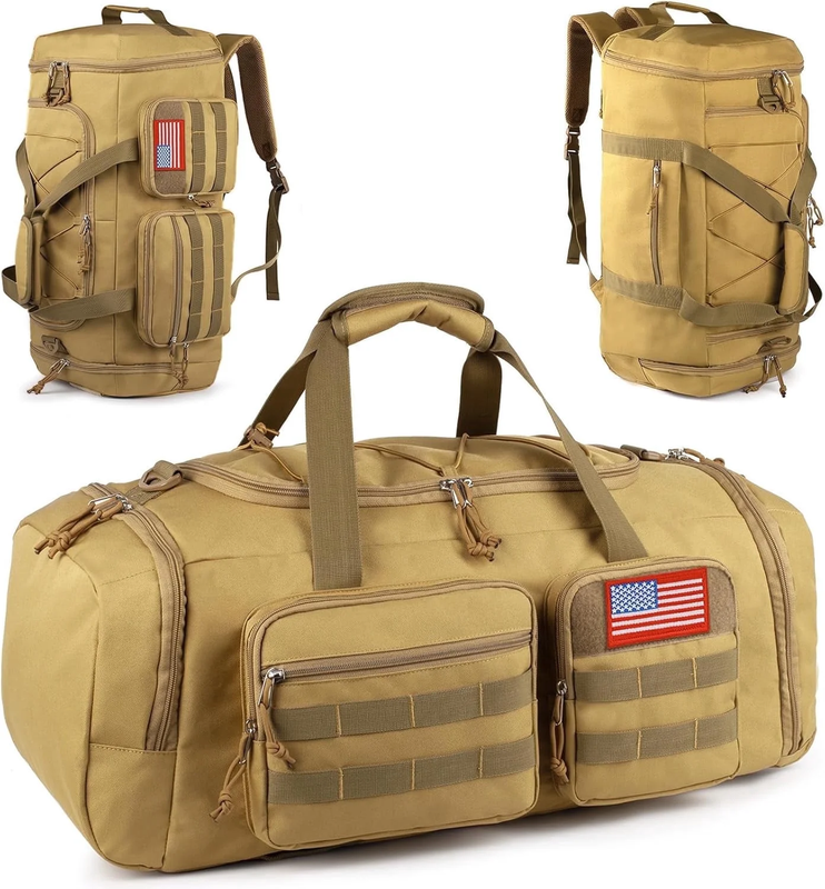 50L Sports Travel Duffle Bag Shoe Compartment Wet Pocket Overnight Bag10