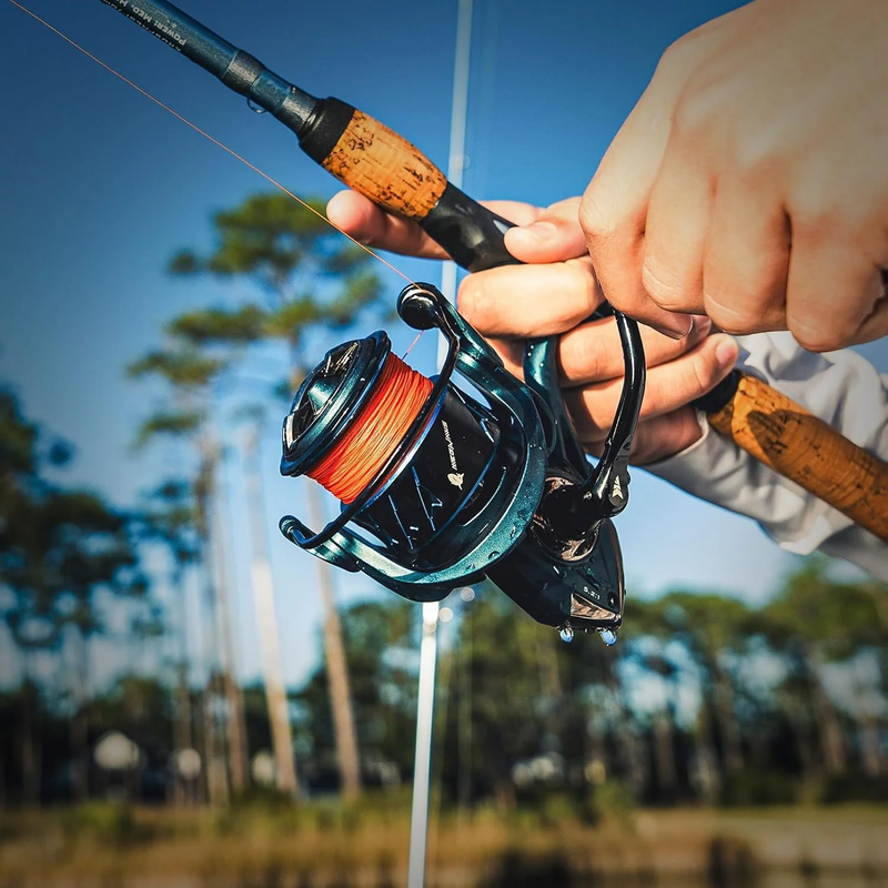 Spinning Fishing Reel Megajaws 39.5LBS Max Drag 6.2:1/5.2:1 Gear Ratio 10+16