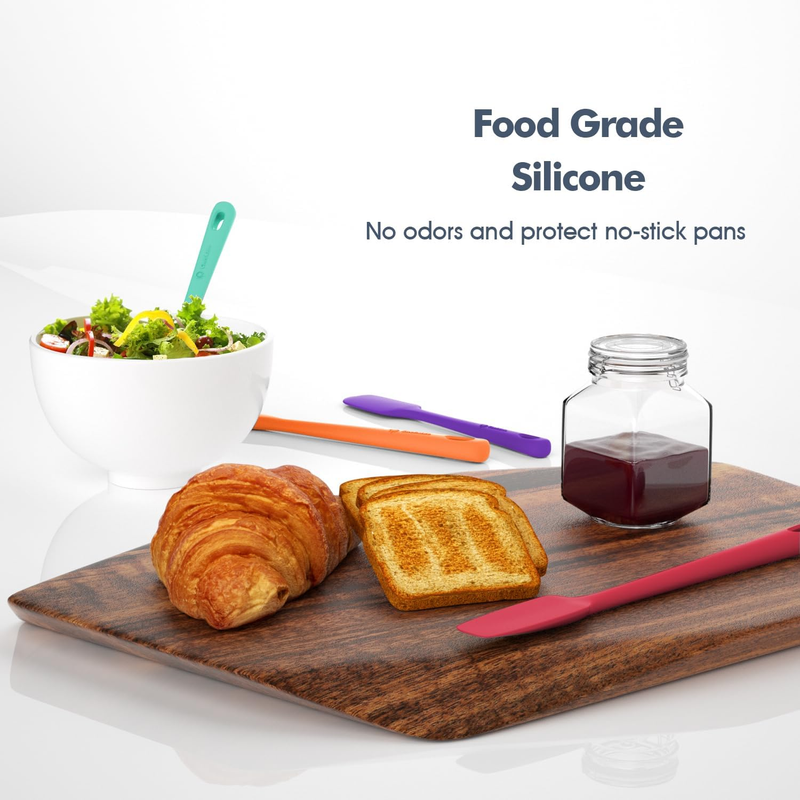 4 Piece Silicone Spatula Set Heat Resistant Nonstick Cookware Tools4