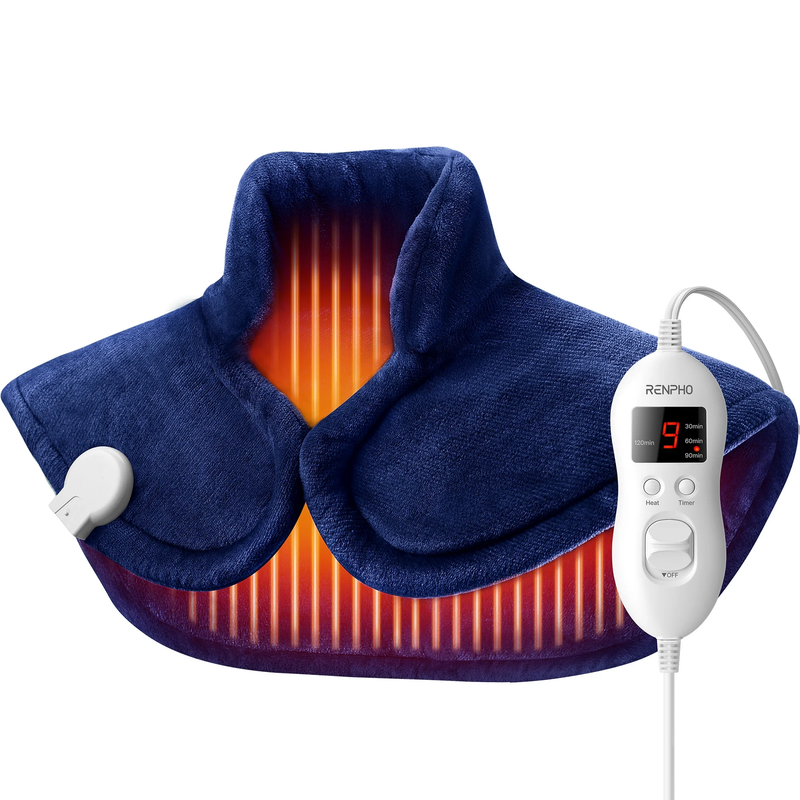 Extra Large Heating Pad for Shoulders Neck and Back, 9 Temperature Settings, Fsa0