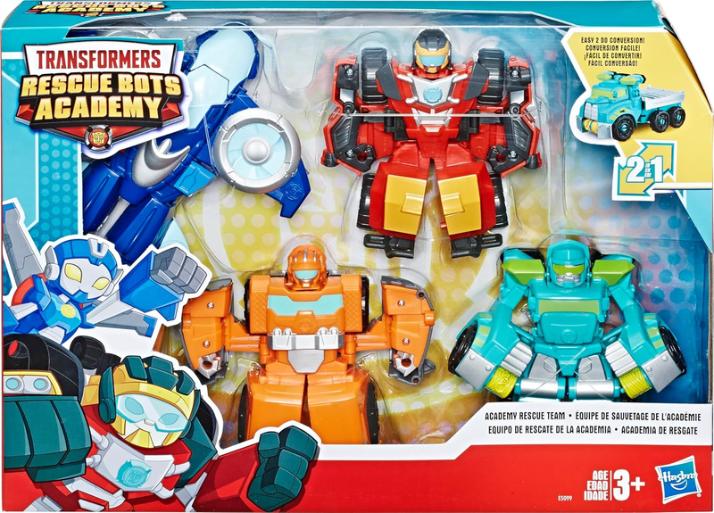 Heroes Transformers Rescue Bots Academy Rescue Team Pack, 4 Collectible 4.5" Con10