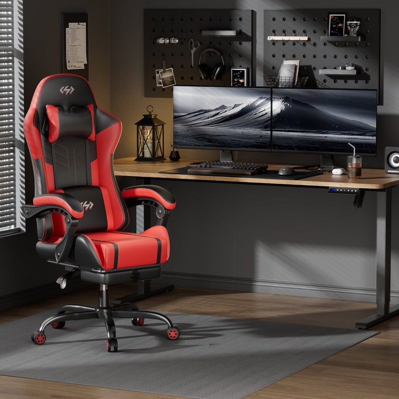 Gaming Chair with Pocket Spring Cushion, Gamer Chair with Lumbar Massage, Gaming1