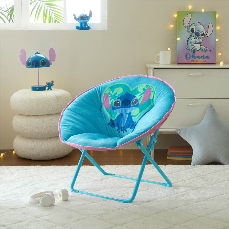 Stitch, 23" Kids' Saucer Chair, Blue2
