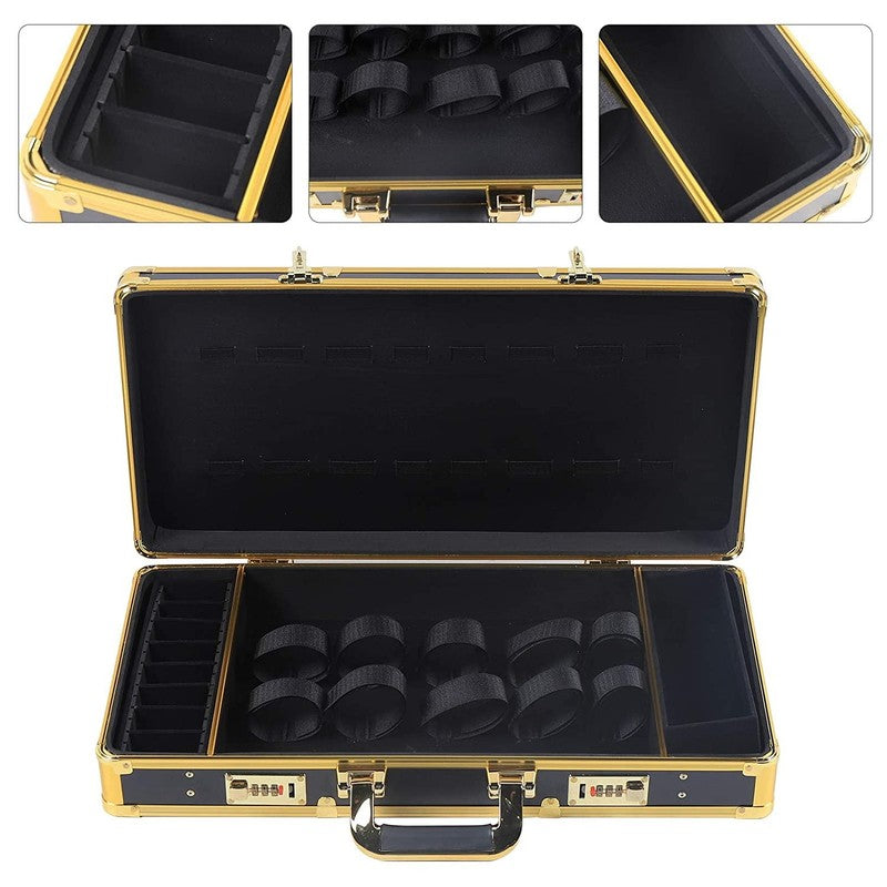 Portable Professional Barber Case, Stylist Tool Organizer Box, Hair Cutting Groo3