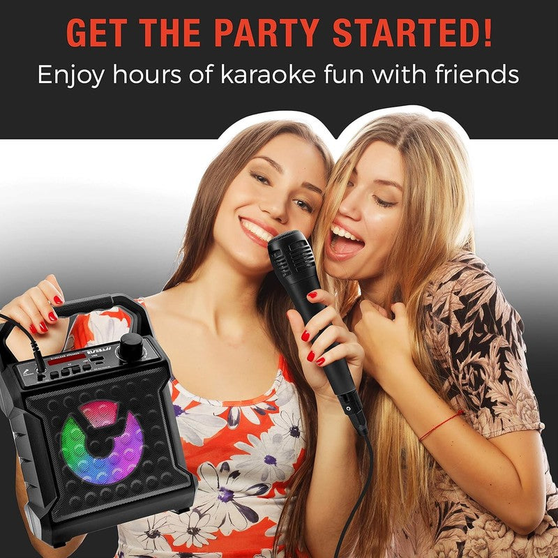 Bluetooth Karaoke Speaker w/ Mic Portable Wireless SD AUX USB Indoor Outdoor5