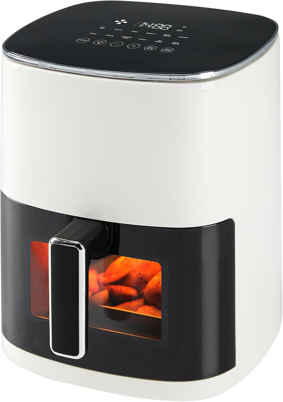 6QT Square Air Fryer, 12-in-1, Air Fry, Roast, Dehydrate, Bake, 400°F, Beige10