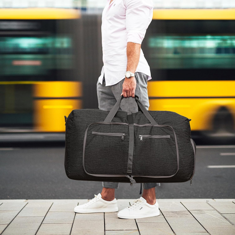 65L 85L 115L Foldable Travel Duffle Bag Water Resistant Shoe Compartment8