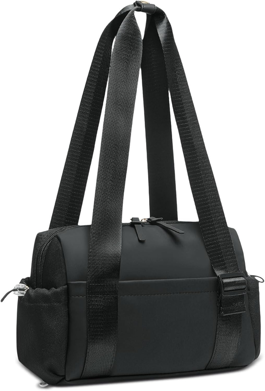 Mini Gym Bag Women Waterproof PU Fitness Tote Wet Compartment Black9