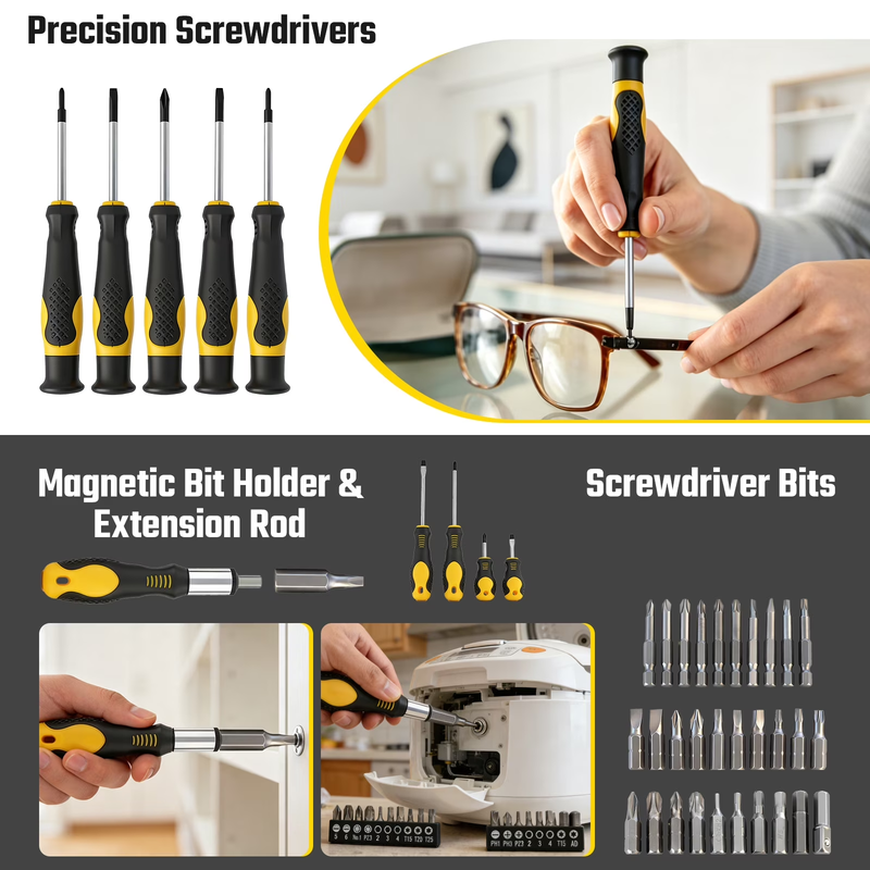 168pc Household Tool Set Mechanic Socket Auto Repair Kit w/ Storage Case2
