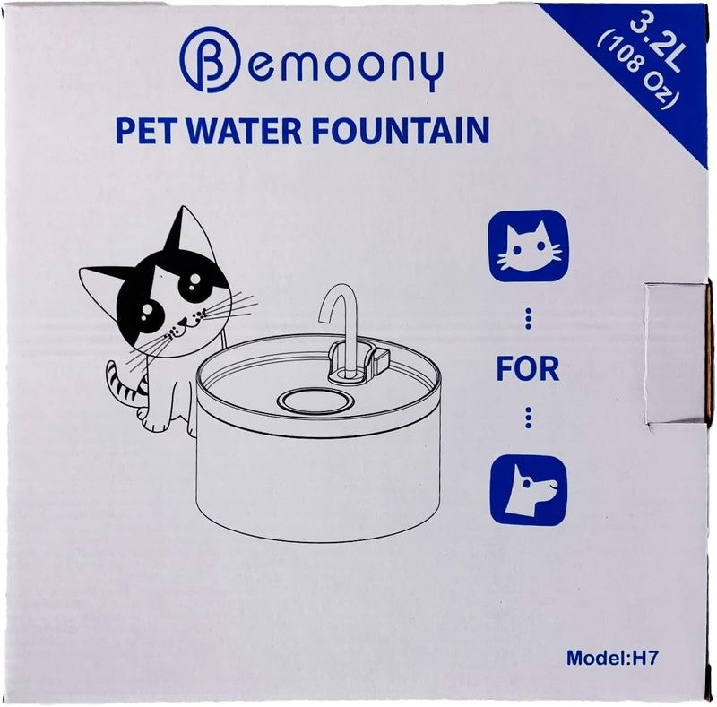Cat Water Fountain 108Oz/3.2L, Super Quiet Pet Drinking Dispenser for Cats & Dog9
