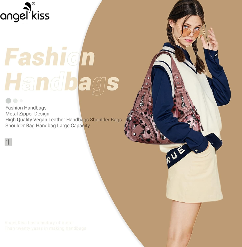 Angelkiss Women’s Large Hobo Satchel Shoulder Handbag Purse2