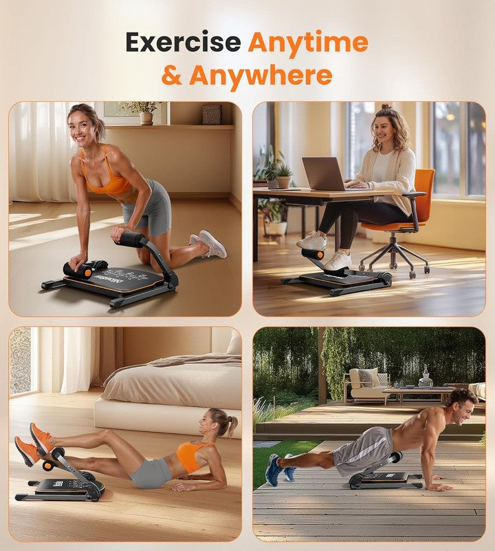 Ab Crunch Machine Home Gym, Ab Trainer w/ Bands, 330LB Capacity7