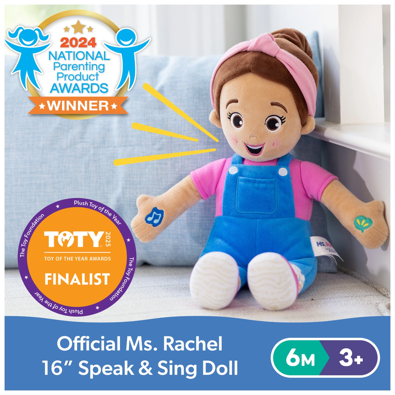 Official Speak & Sing 16" Plush Doll for Kids Ages 6 Months to 3+2