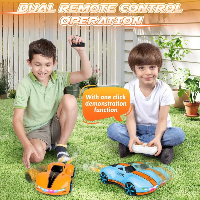 RC Cars for Aged 4 12 Boys , Rechargeable Remote Control Stunt Car, 360° Rotate,3