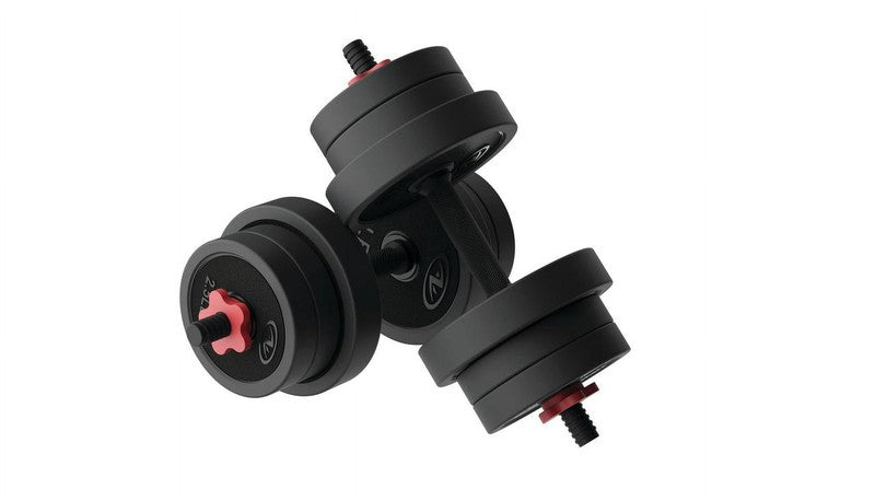 40LB 5 in 1 Adjustable Dumbbell Set , Fitness Exercises for Home Gym, Black, 1-I10