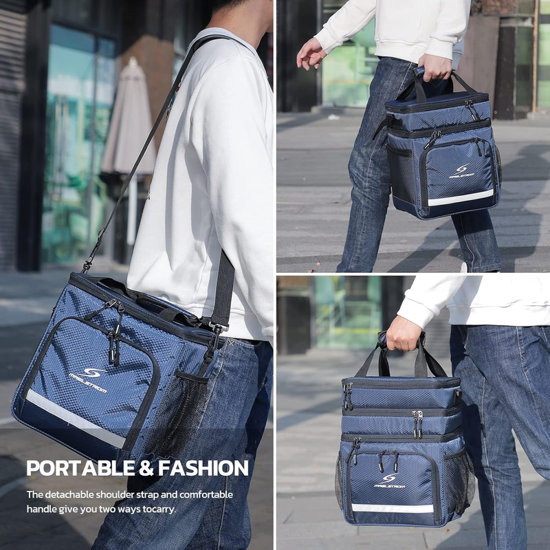 Insulated Lunch Bag Men Women Leakproof Cooler Lunch  Bag Portable Lunch Cooler6