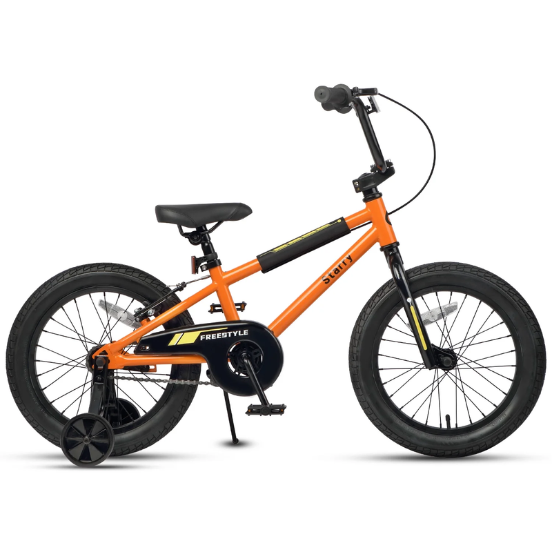 18in Kids BMX Bike w/ Training Wheels Coaster Brake Ages 6 9 Orange1