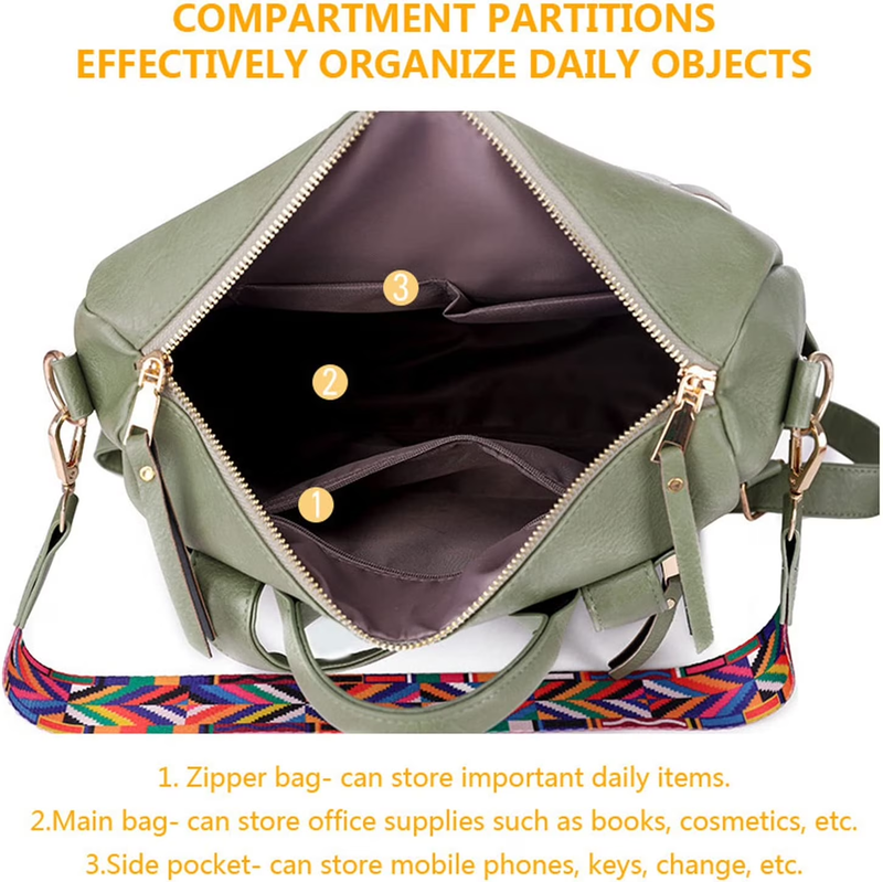 Women Backpack Purse Convertible Shoulder Satchel School Bag6