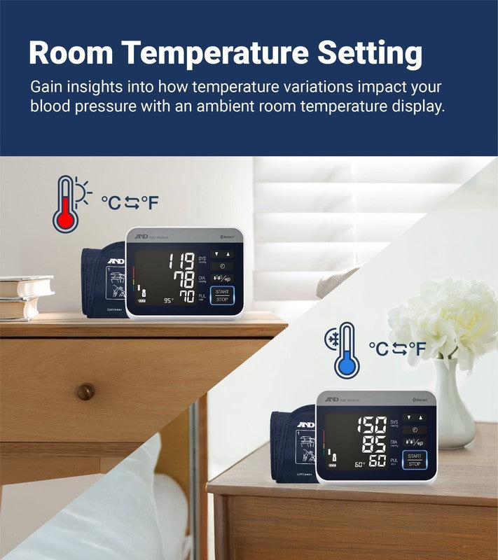 UA-910BLE Bluetooth Heart Rate Detection Upper Arm Blood Pressure Monitor with B2