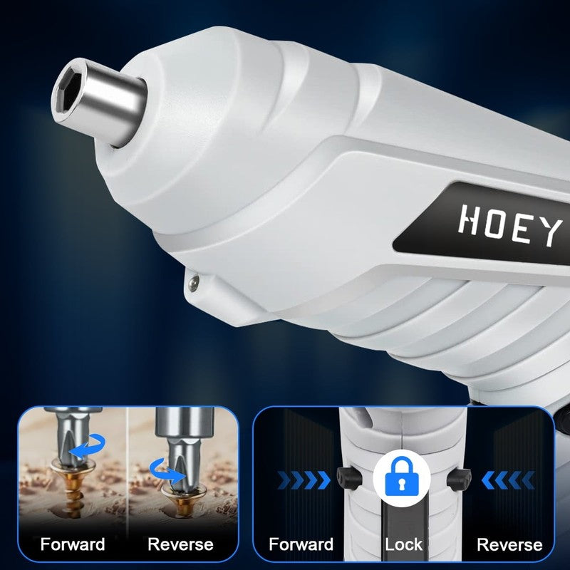 47-in-1 Cordless Electric Screwdriver LED USB Dual Position Handle Home DIY5