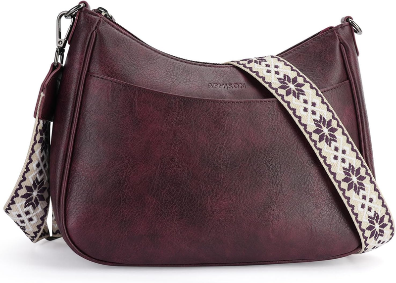 Trendy Leather Crossbody Purse with Adjustable Strap, Women'S Shoulder Handbag8