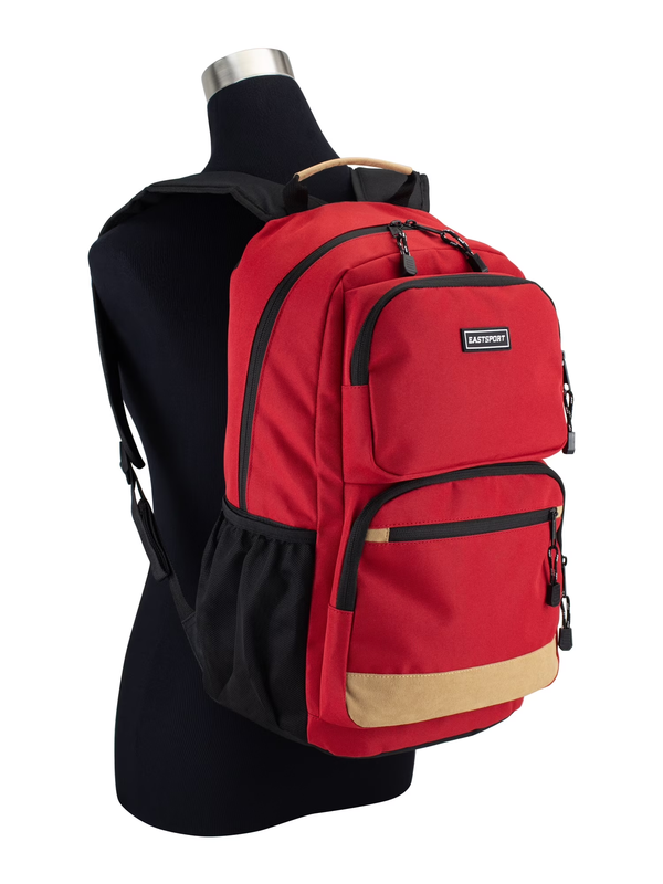 Unisex Aurora Core 17" Backpack Laptop School Bag Crimson Red1