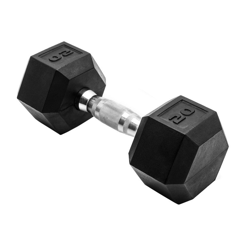 Barbell, 20Lb Rubber Hex Dumbbell, Single10
