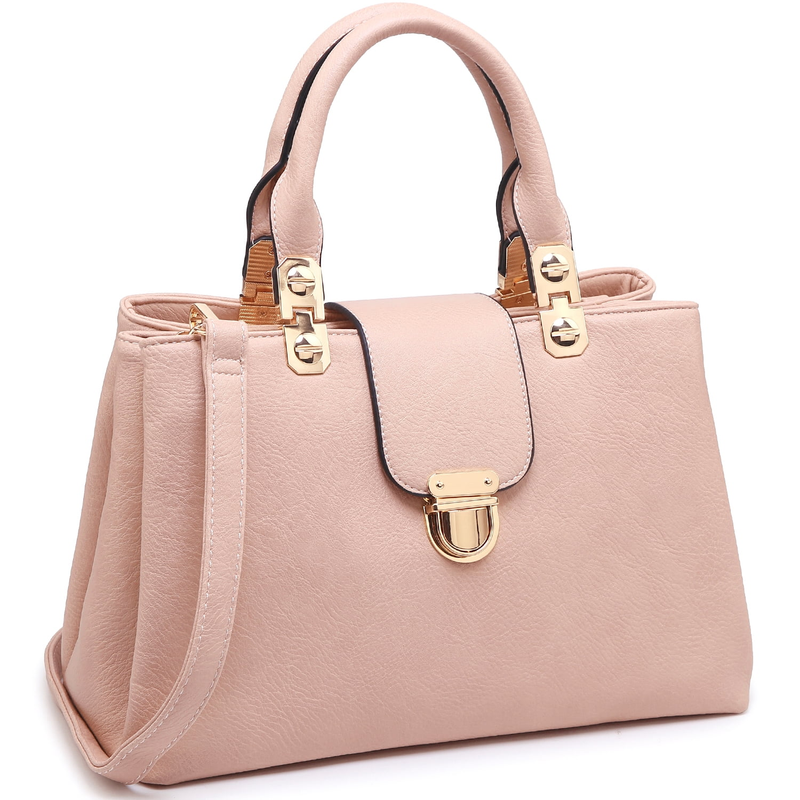 Women Satchel Handbag Vegan Leather Top Handle Medium Tote Shoulder Bag7
