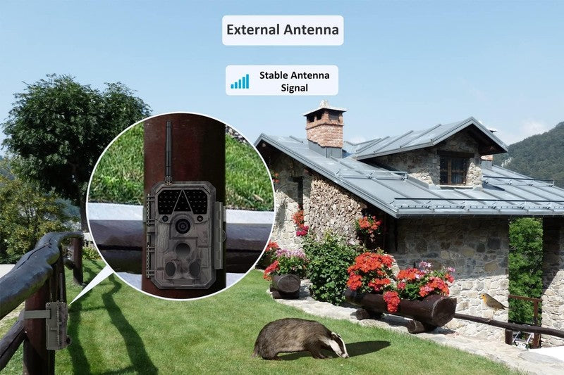 P100 WiFi Trail Camera 64MP 1296P 0.1S Trigger Bluetooth Night Vision Waterproof3