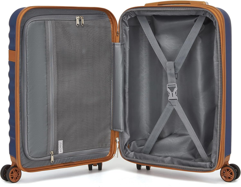 28 Inch Expandable Hardside Luggage ABS PC TSA Lock Suitcase Navy7