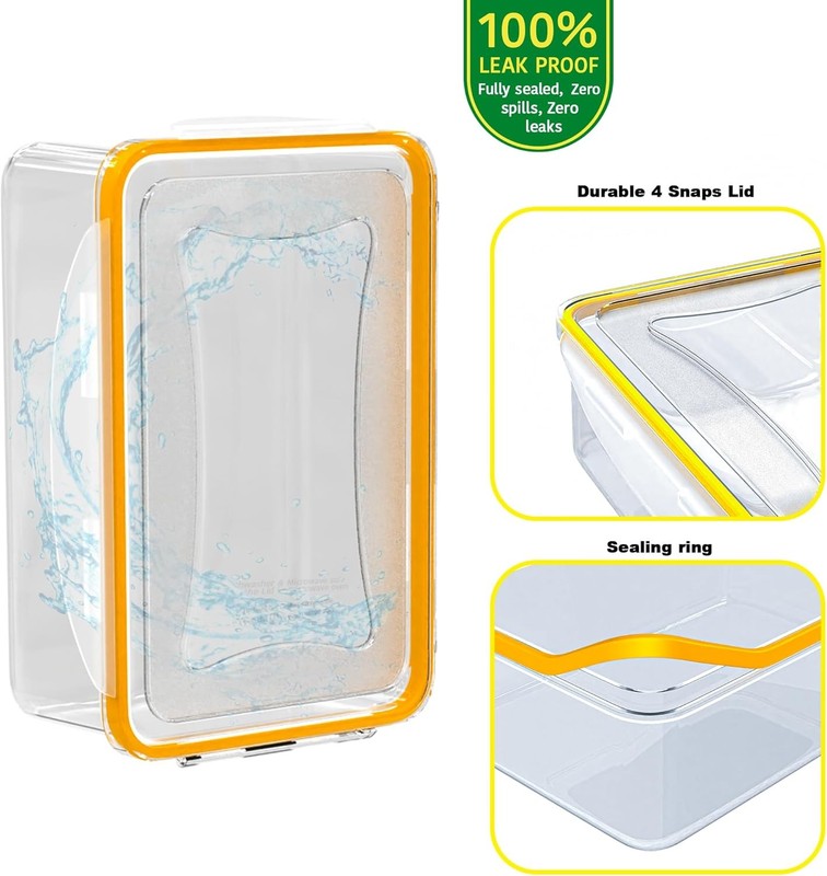 40 Pcs Food Storage Containers with Lids Airtight  Plastic Meal Prep Container f6