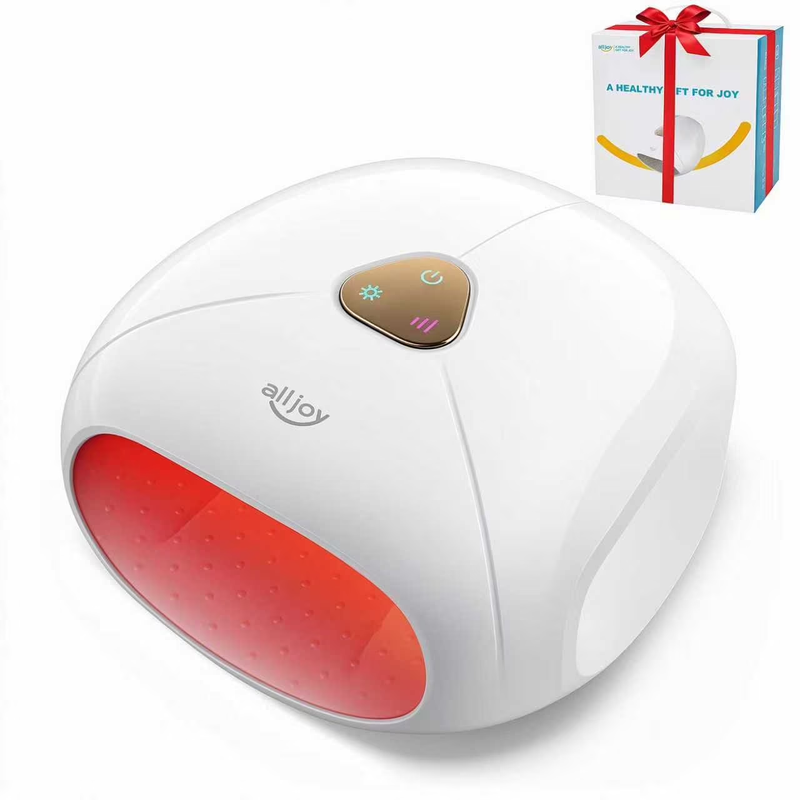 Cordless Hand Massager with Heat, Rechargeable Finger Massager, 3 Compression Le0